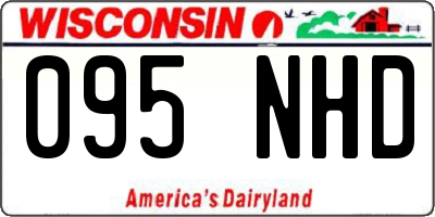 WI license plate 095NHD