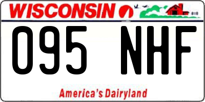WI license plate 095NHF
