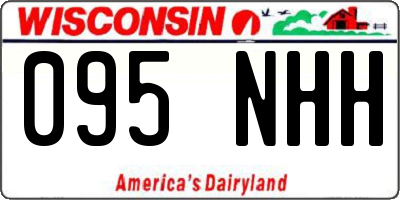 WI license plate 095NHH