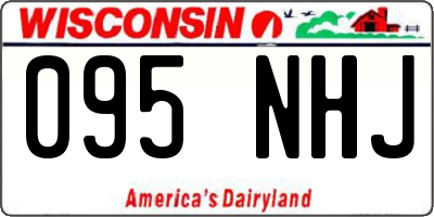 WI license plate 095NHJ