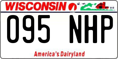WI license plate 095NHP