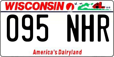 WI license plate 095NHR