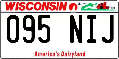WI license plate 095NIJ
