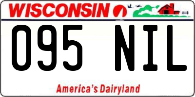 WI license plate 095NIL