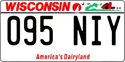WI license plate 095NIY