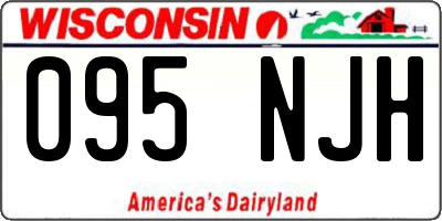 WI license plate 095NJH