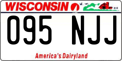 WI license plate 095NJJ