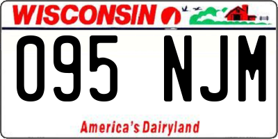 WI license plate 095NJM