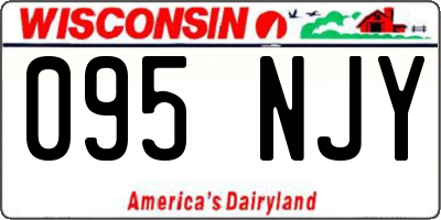 WI license plate 095NJY