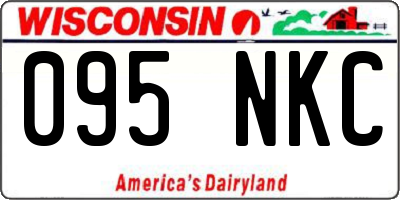 WI license plate 095NKC