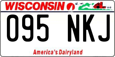 WI license plate 095NKJ