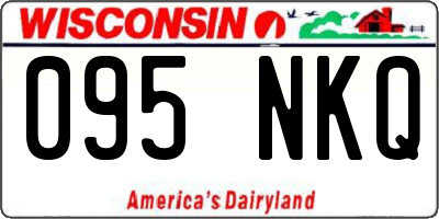 WI license plate 095NKQ