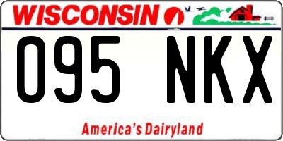 WI license plate 095NKX