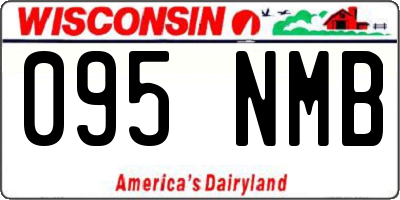 WI license plate 095NMB