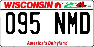 WI license plate 095NMD