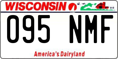 WI license plate 095NMF