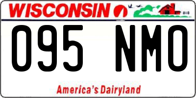 WI license plate 095NMO