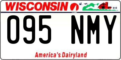 WI license plate 095NMY