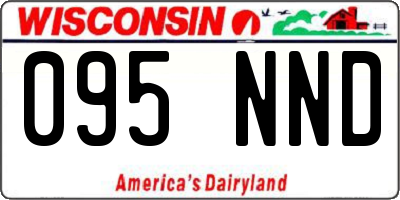 WI license plate 095NND