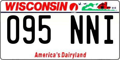 WI license plate 095NNI