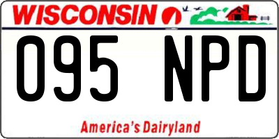 WI license plate 095NPD