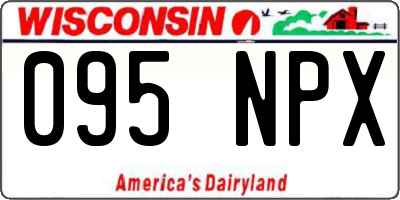 WI license plate 095NPX
