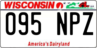WI license plate 095NPZ