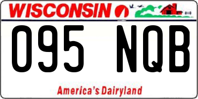 WI license plate 095NQB