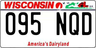 WI license plate 095NQD