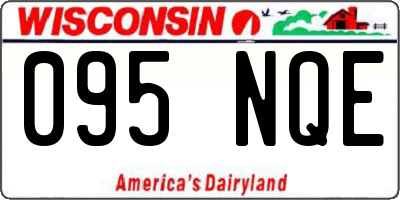 WI license plate 095NQE