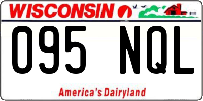 WI license plate 095NQL