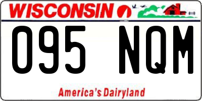 WI license plate 095NQM