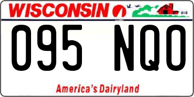 WI license plate 095NQO