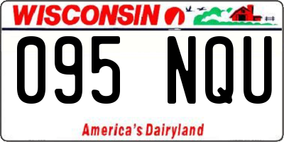WI license plate 095NQU