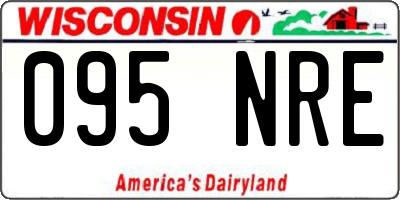 WI license plate 095NRE