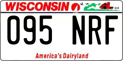 WI license plate 095NRF