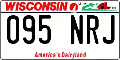 WI license plate 095NRJ