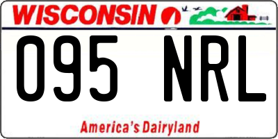 WI license plate 095NRL