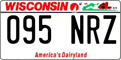 WI license plate 095NRZ