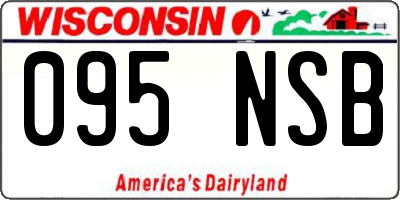 WI license plate 095NSB