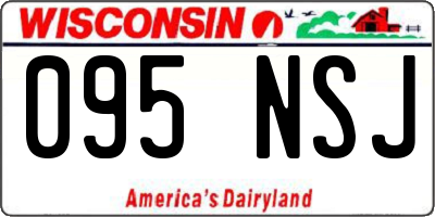 WI license plate 095NSJ
