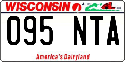 WI license plate 095NTA