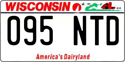 WI license plate 095NTD