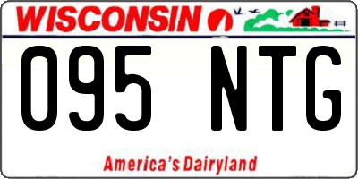 WI license plate 095NTG