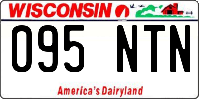 WI license plate 095NTN