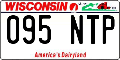WI license plate 095NTP