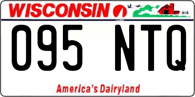 WI license plate 095NTQ