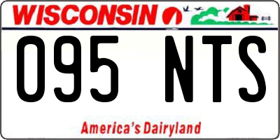 WI license plate 095NTS