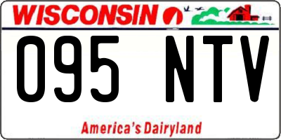 WI license plate 095NTV