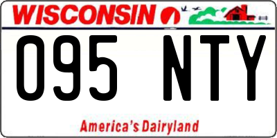 WI license plate 095NTY